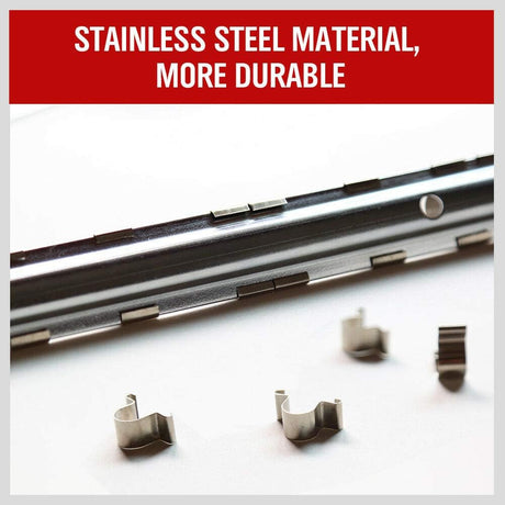 Stainless Steel Socket Organizer Rail with 14 Slots for Easy Storage – Rust-Free and Durable Construction