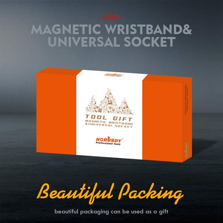 HORUSDY magnetic wristband and universal socket tool gift set for men and women DIY and home improvement