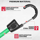 Heavy duty multi-size bungee cord set with hooks, tarp clips, ball bungees and zip ties for outdoor, camping and cargo securing