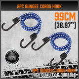 Heavy-duty ratchet tie down strap set with ergonomic handles, coated S-hooks, and bungee cords for secure cargo transport