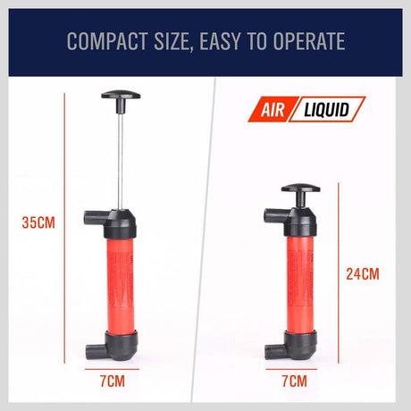HORUSDY Multi-Use Manual Hand Pump Kit for Air and Liquid Transfer, Emergency Refueling, and Tire Inflation