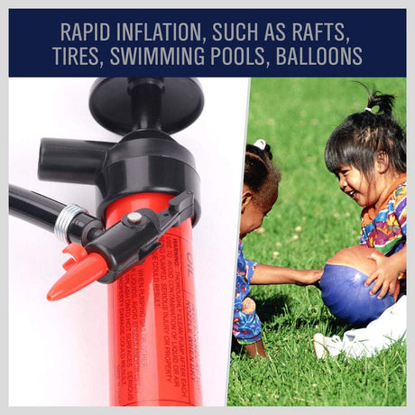 HORUSDY Multi-Use Manual Hand Pump Kit for Air and Liquid Transfer, Emergency Refueling, and Tire Inflation
