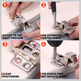 HORUSDY automatic center punch set with adjustable spring tension, ideal for precise marking on metal, glass, tile, and wood surfaces
