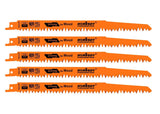HORUSDY orange reciprocating saw blades for pruning wood, high carbon steel, compatible with major reciprocating saws