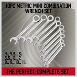 SEDY 22-piece mini metric and SAE combination wrench set in compact storage pouch for tight space repairs