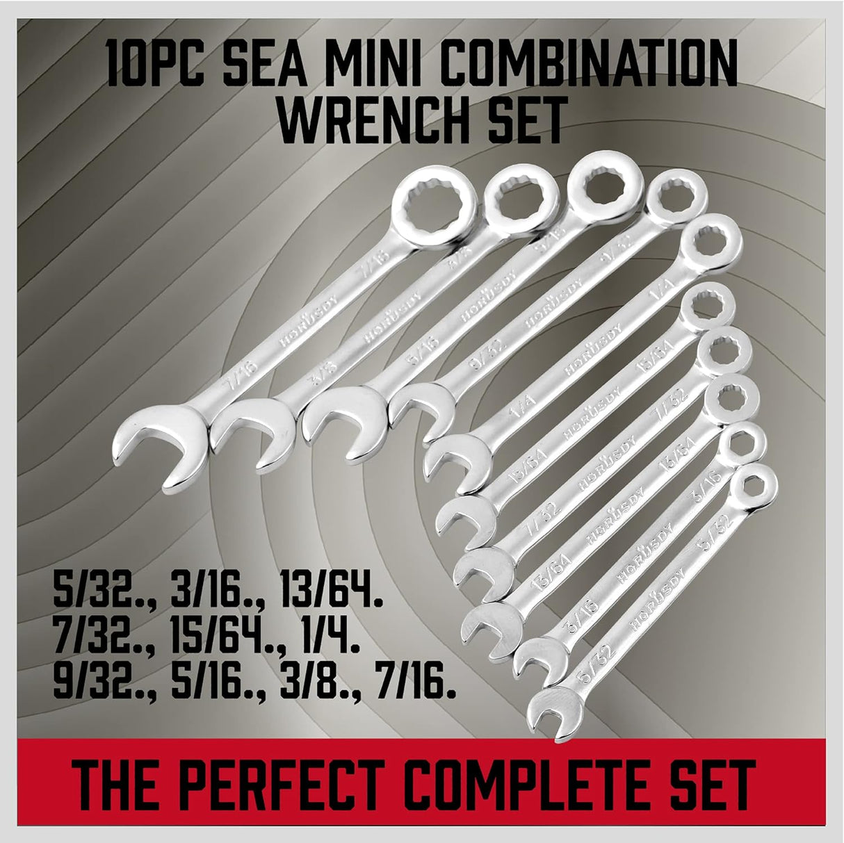 SEDY 22-piece mini metric and SAE combination wrench set in compact storage pouch for tight space repairs