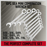 SEDY 22-piece mini metric and SAE combination wrench set in compact storage pouch for tight space repairs