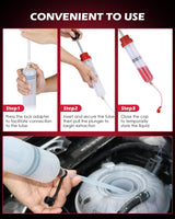 SEDY 200cc Oil Extraction & Fill Pump with Auto-Locking Tube and Precision Scale for Car Fluid Transfer