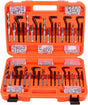 HORUSDY 300-piece thread repair kit with twist drills, screw taps, helicoil inserts, and storage case