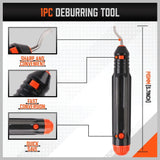  pipe and tube cutter tool kit with deburring tool for copper, plastic, aluminum, and brass tubing, includes storage case
