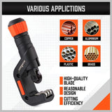  pipe and tube cutter tool kit with deburring tool for copper, plastic, aluminum, and brass tubing, includes storage case