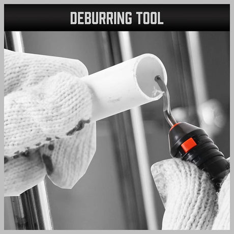  pipe and tube cutter tool kit with deburring tool for copper, plastic, aluminum, and brass tubing, includes storage case