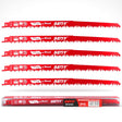 SEDY 12-inch pruning reciprocating saw blades for wood cutting, 5TPI HCS construction, compatible with all major brands
