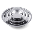 3-piece stainless steel magnetic parts tray set with strong base magnets in 3, 4, and 6 inch sizes