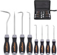 HORUSDY hook and pick set with ergonomic handles, alloy steel shafts, and storage pouch – 8-piece set for automotive and mechanic use