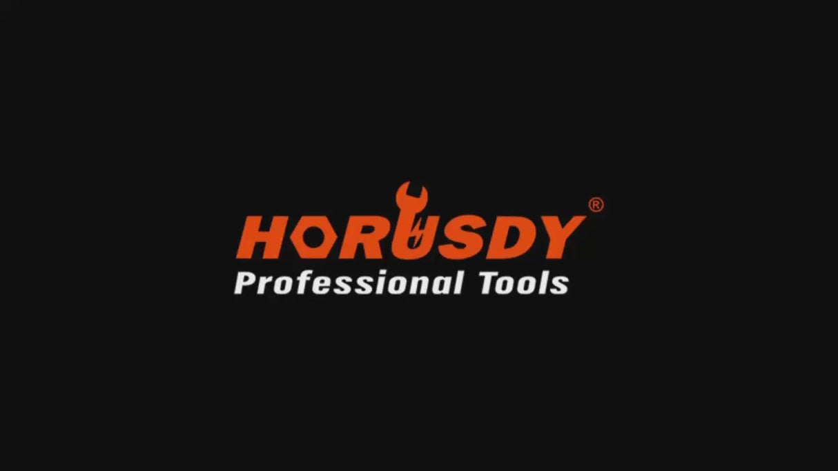 HORUSDY magnetic sweeper tool with adjustable handle and wheels for picking up nails, screws, and metal debris from floors and outdoor surfaces